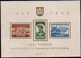 Vilniaus atgavimo laida - pašto blokas